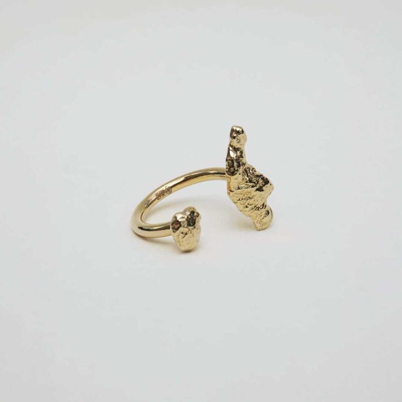 LAVA RING 01 GOLD