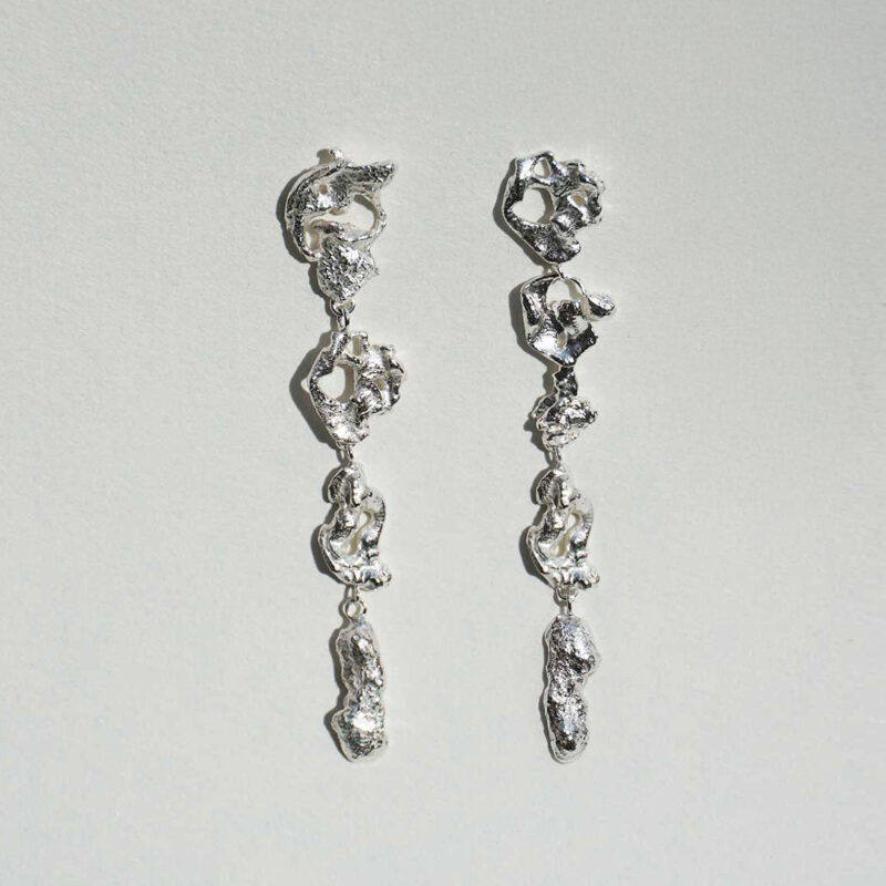 LAVA EARRING 4 MODULES PAIR